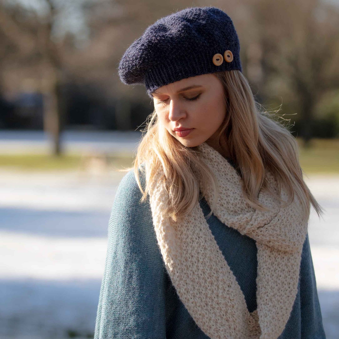 Snood Scarf, Alpaca Wool, Infinity Circular Scarf, Hand Knitted Soft, Warm Chunky knit winter, natural fibre, fair trade, eco friendly