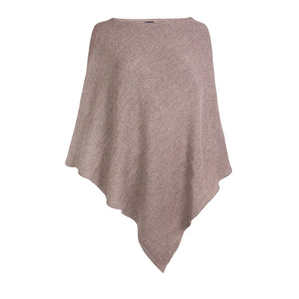 Beige Alpaca Poncho