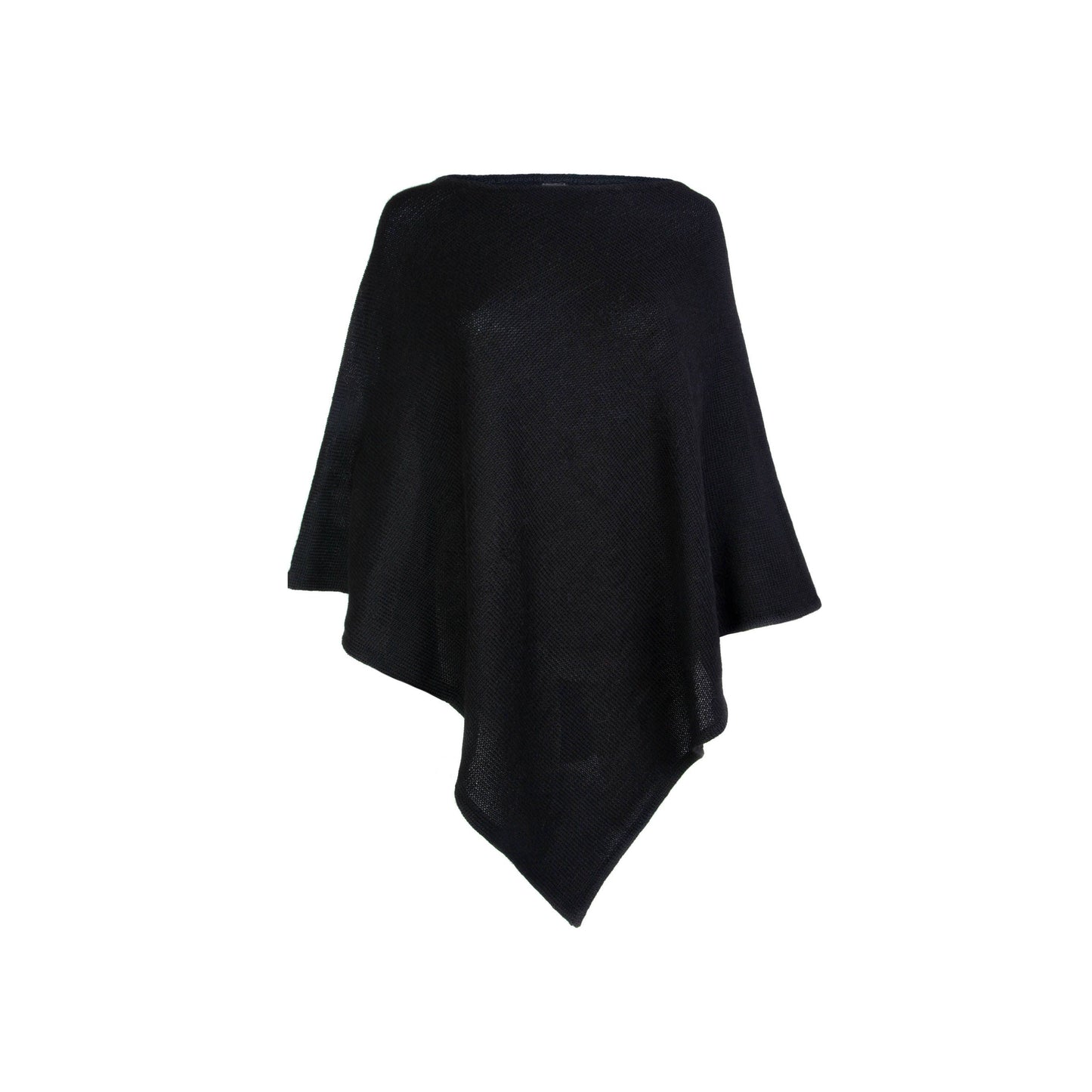 Black Alpaca Poncho