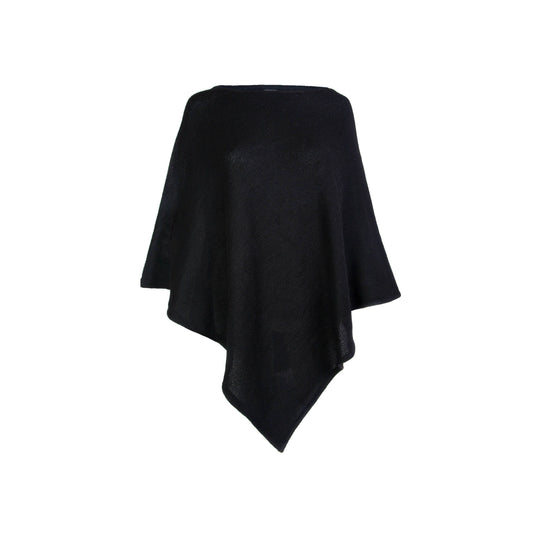 Black Alpaca Poncho