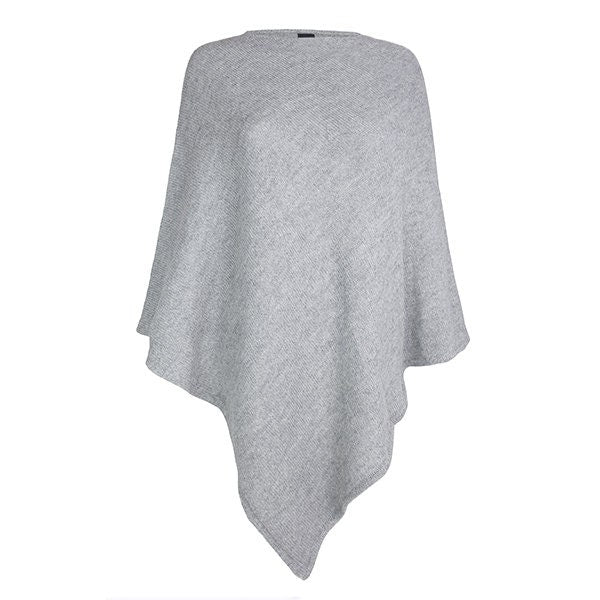 Grey Alpaca Poncho