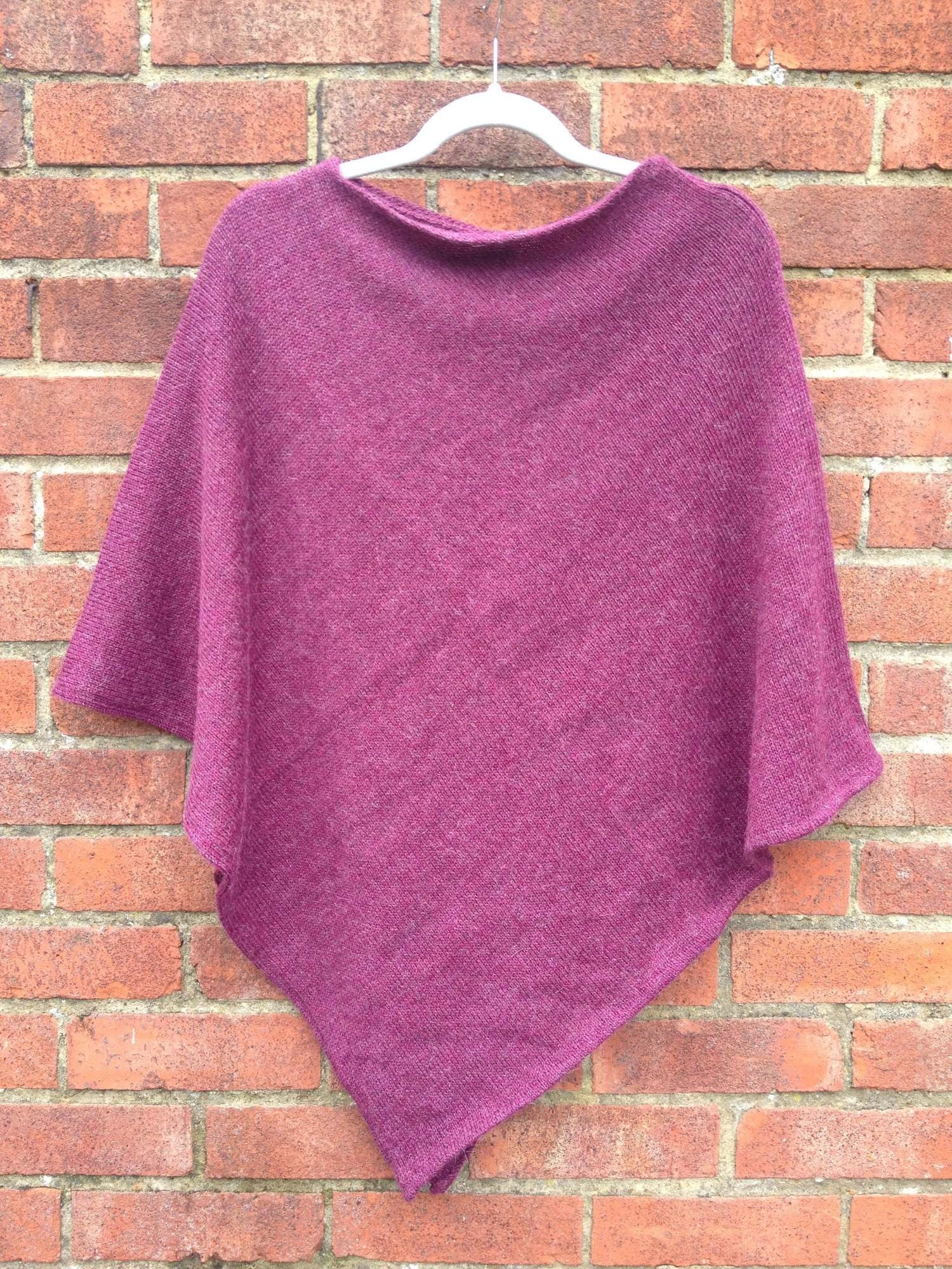 Mulberry Alpaca Poncho