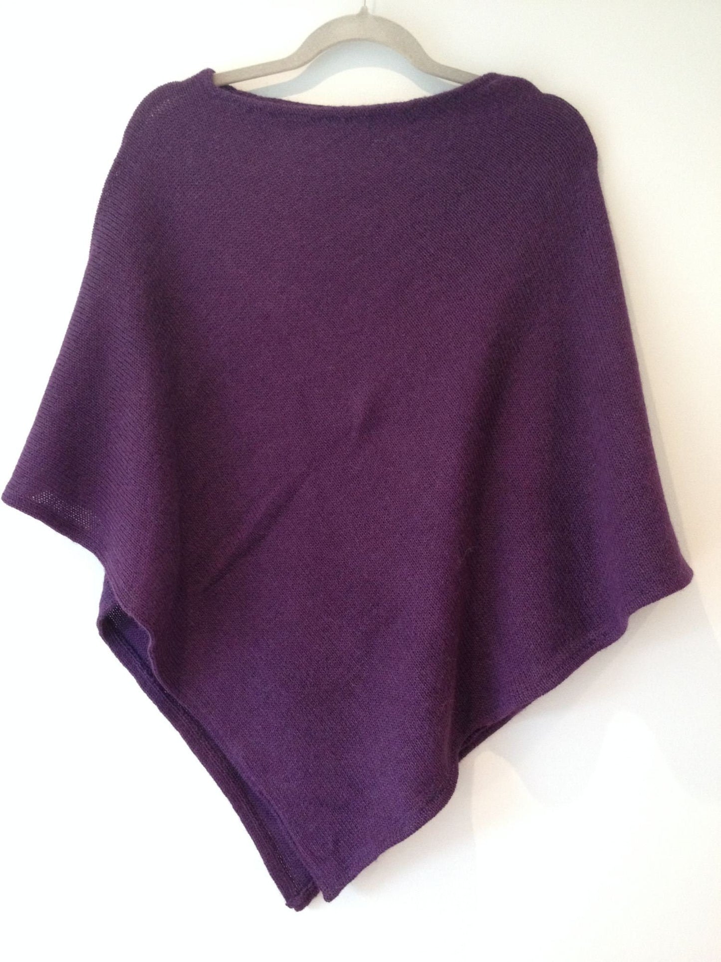 Purple Alpaca Poncho
