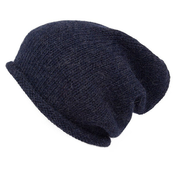 Alpaca Slouch Beanie Hand knitted, 100% Alpaca Wool Toque, Winter Alpaca Wool Slouchy Hat, Ethical, Plastic Free, Fair trade gift, Mamacha