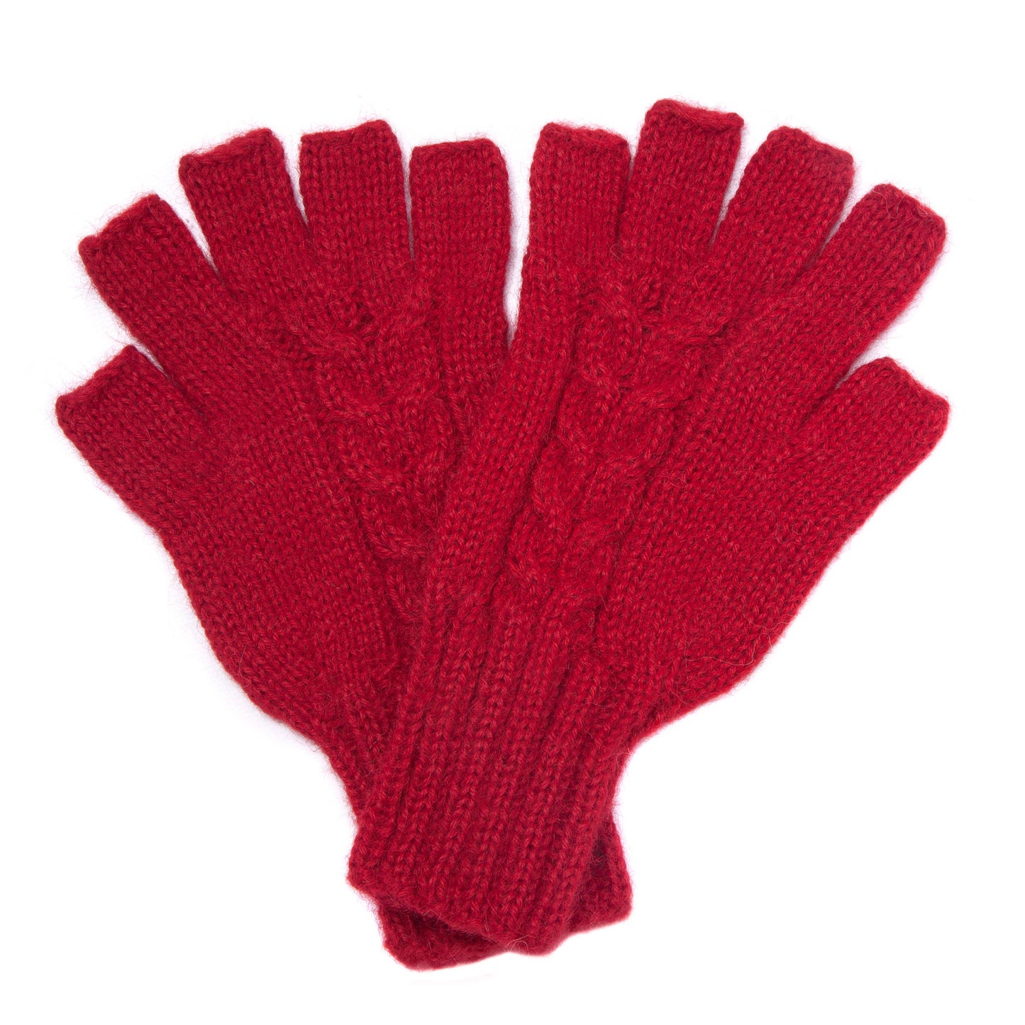Gloves, fingerless, 'half finger', 100% alpaca wool, Hand knitted, warm winter mittens, Fair trade, Ethical gift, plastic free, eco knit
