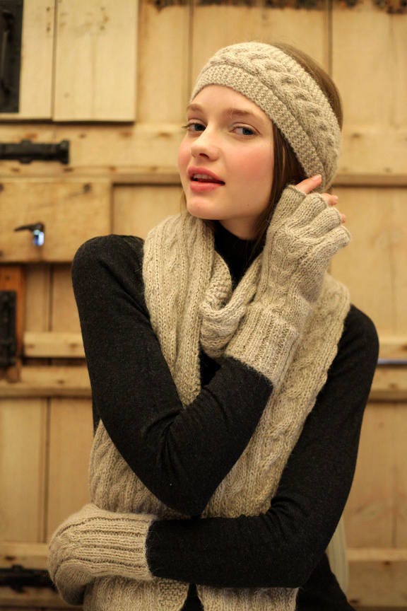 Gloves, fingerless, 'half finger', 100% alpaca wool, Hand knitted, warm winter mittens, Fair trade, Ethical gift, plastic free, eco knit