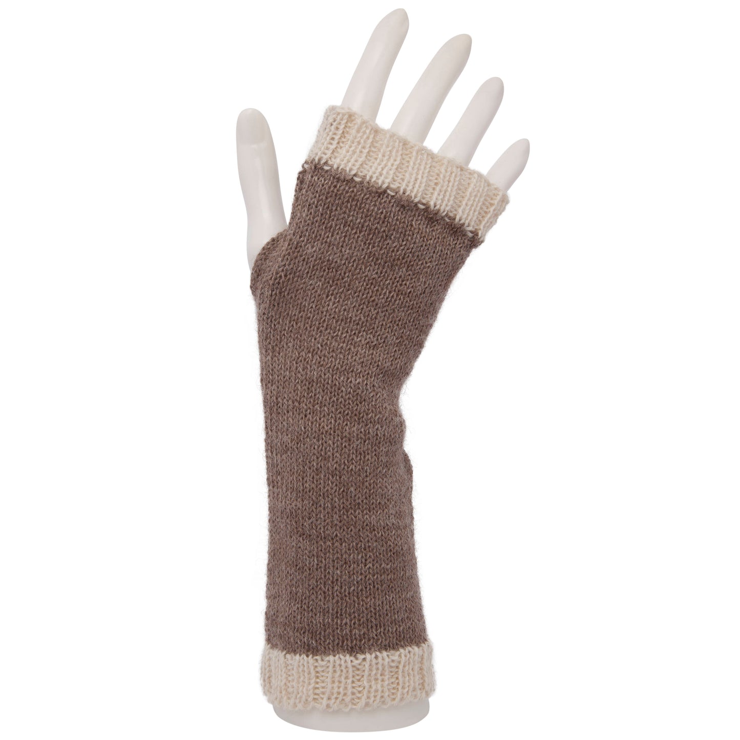 100% Alpaca Fingerless Mittens, Gloves, Wristwarmers, warm wool knit, Fair trade, ethical gift, eco friendly natural fibre, winter woollen