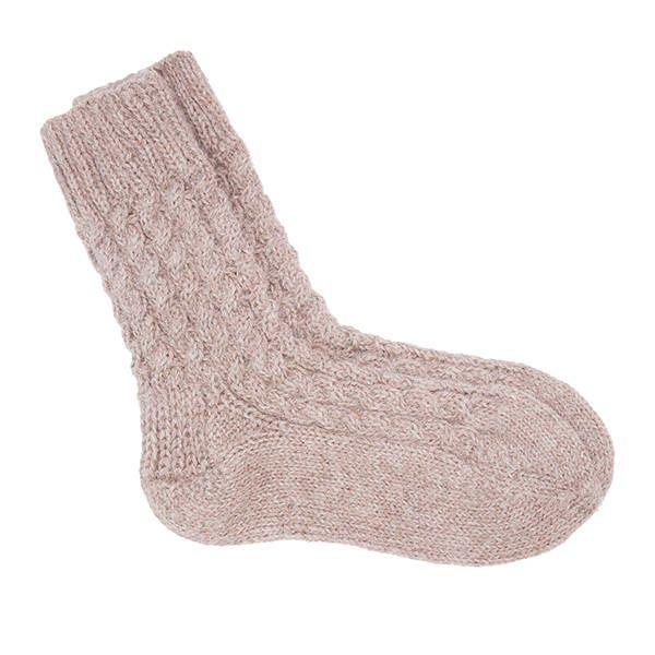 Alpaca Socks Knit Wool, Hand Knitted, 100% Alpaca Winter Socks, Cosy, thick chunky knit. Ethical, fair trade and eco friendly. Plastic free