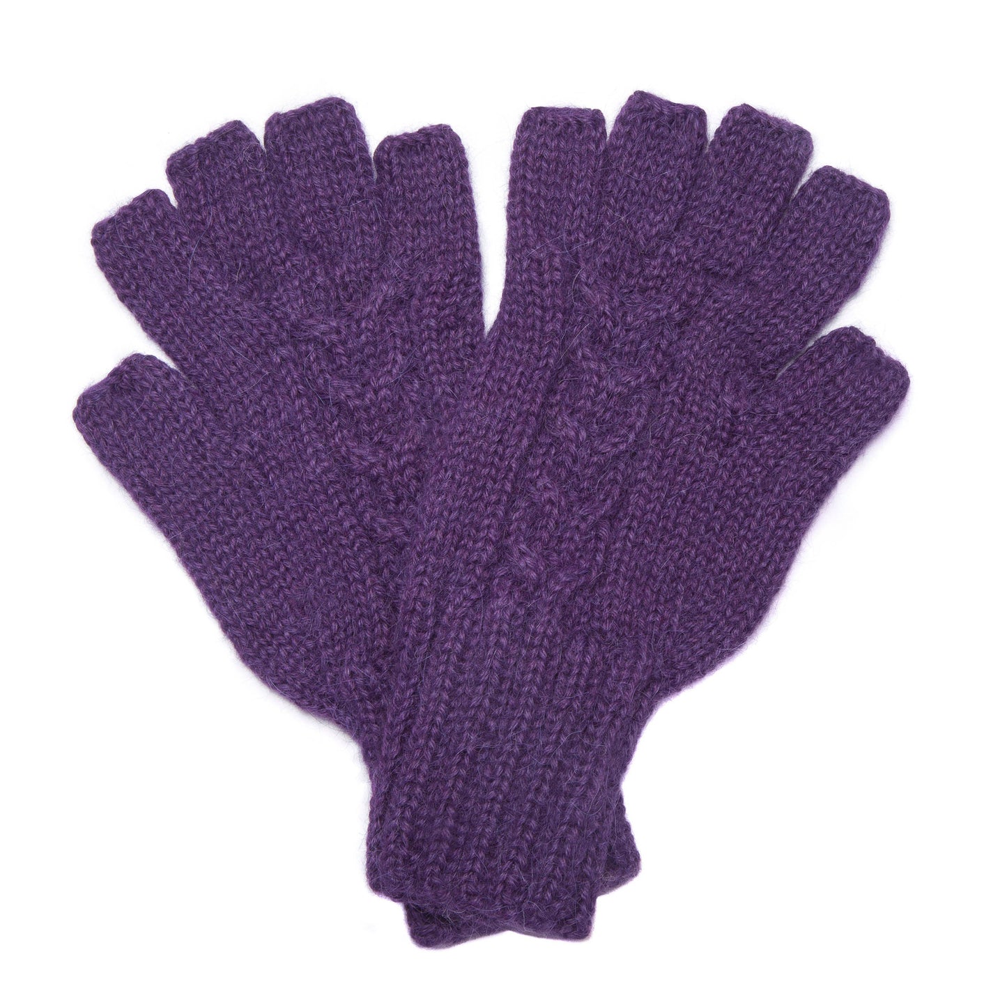 Gloves, fingerless, 'half finger', 100% alpaca wool, Hand knitted, warm winter mittens, Fair trade, Ethical gift, plastic free, eco knit