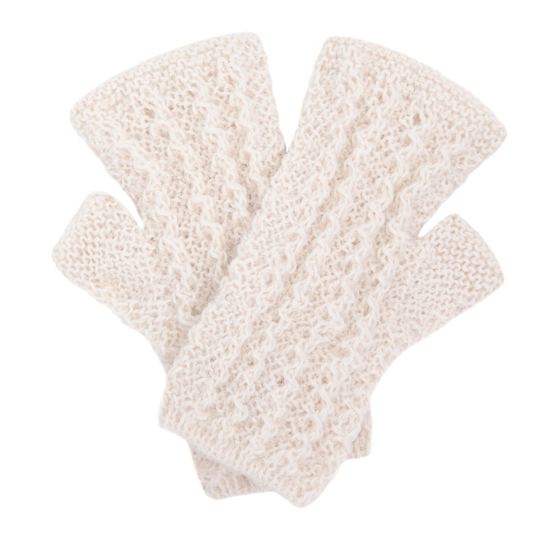 100% Alpaca Fingerless Mittens, Gloves, Wristwarmers, Hand knitted, Soft, Warm, Ethical, Fair Trade gift