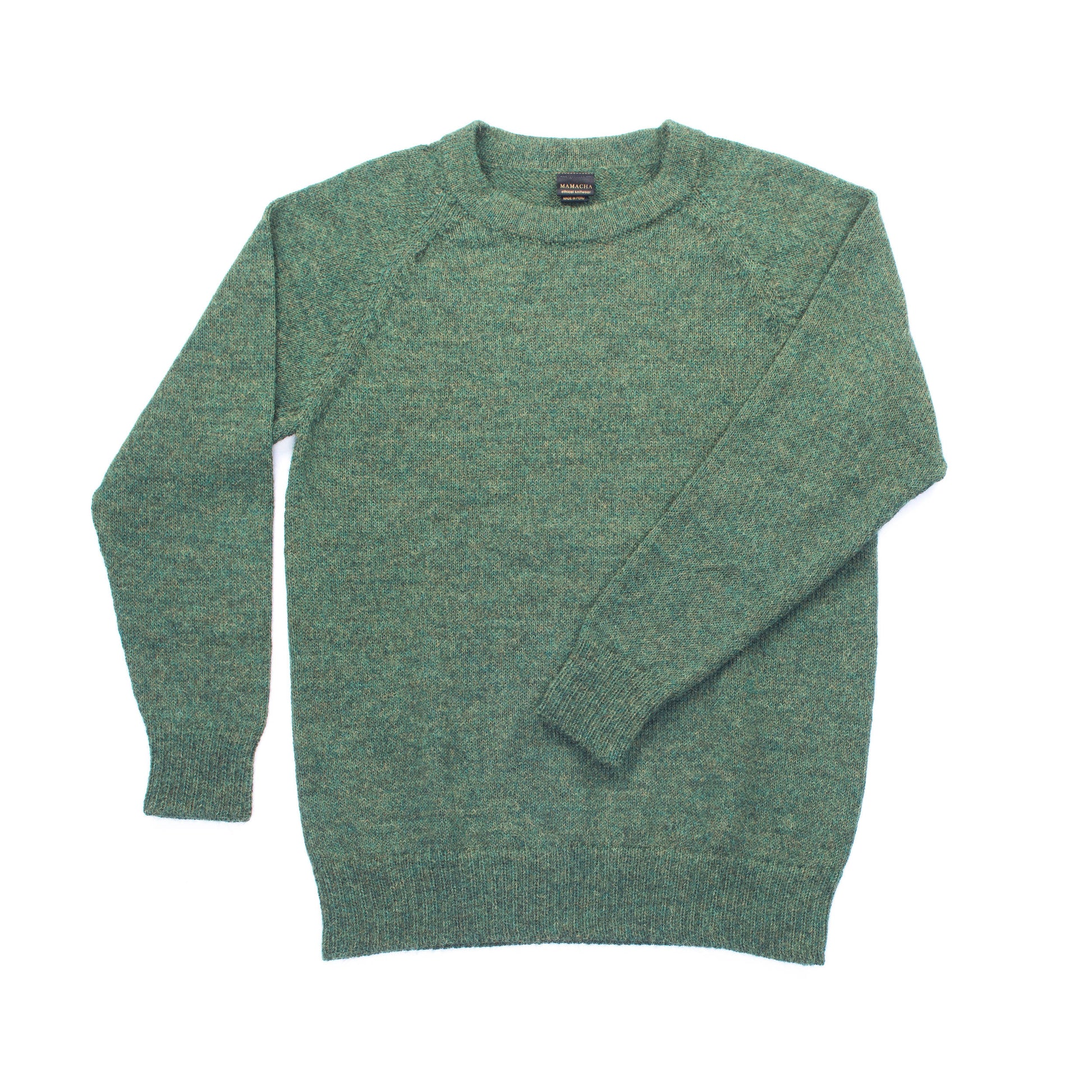Alpaca wool sweater, 100% Alpaca. Knitted round neck jumper. Crew neck knit jersey. Pullover, natural fibre, ethical. PLASTIC FREE.