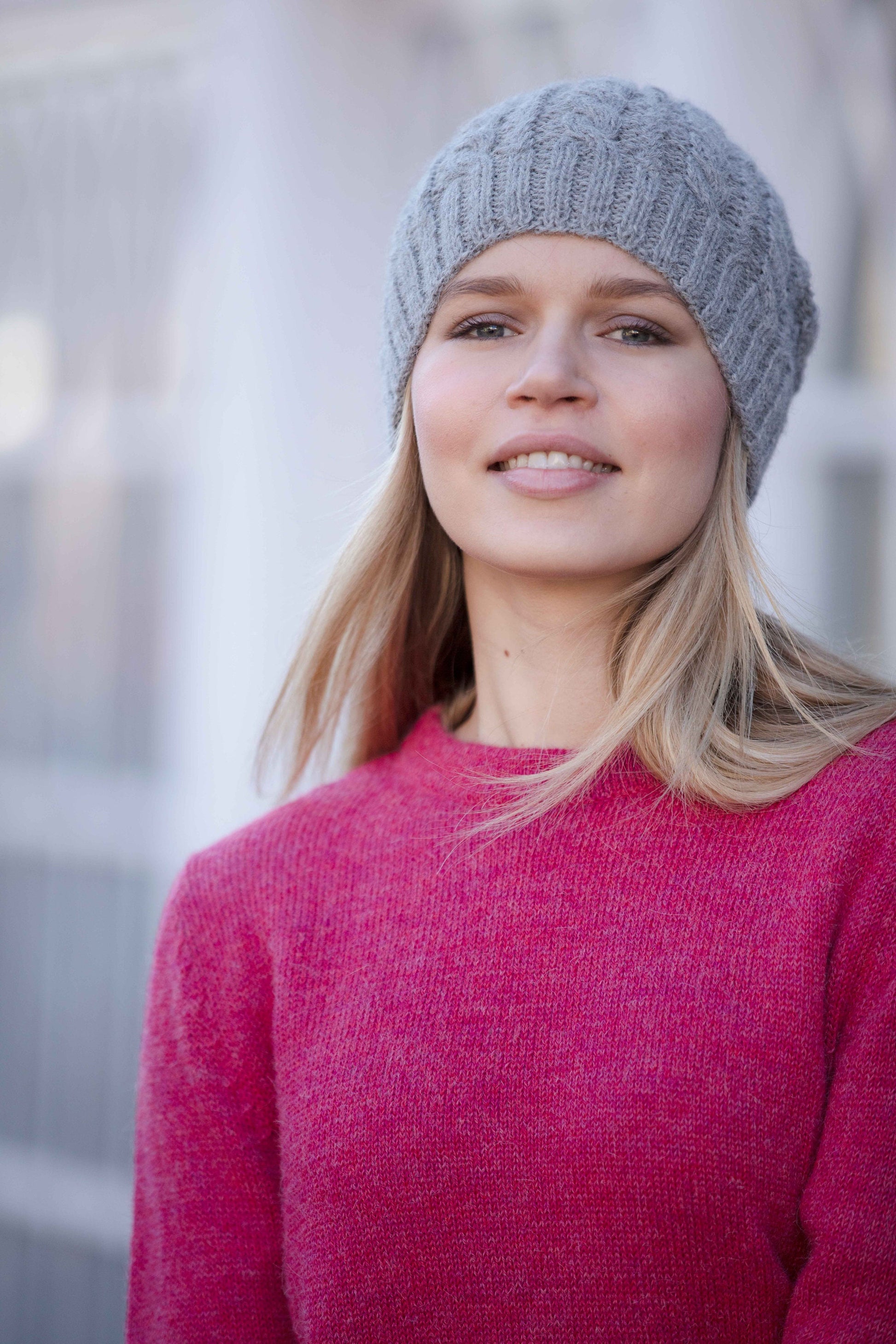 Alpaca Cable knit Beanie, Hand knitted, 100% Alpaca Wool Toque, Winter Alpaca Wool Hat, Ethical, Fair Trade Gift, Plastic free