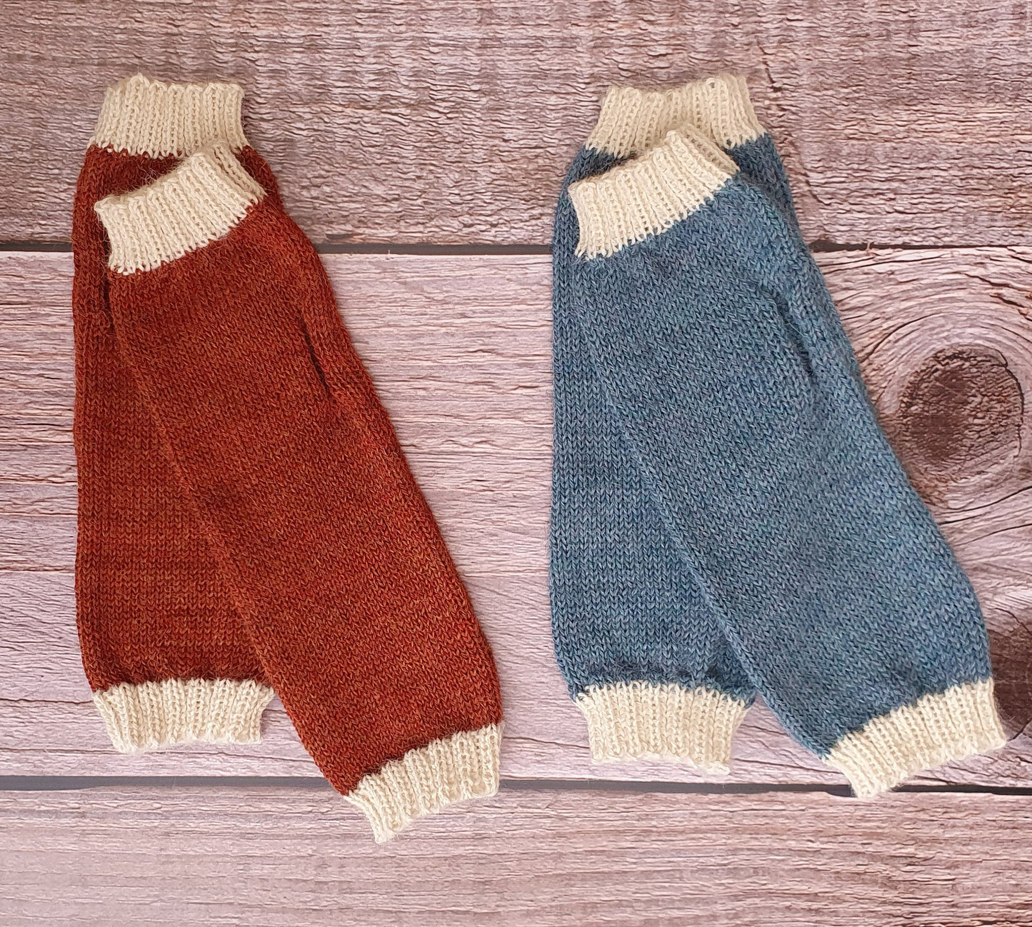 100% Alpaca Fingerless Mittens, Hand warmers, Wool knit Gloves, Wrist warmers, Fair trade, ethical gift, eco friendly, plastic free, warm