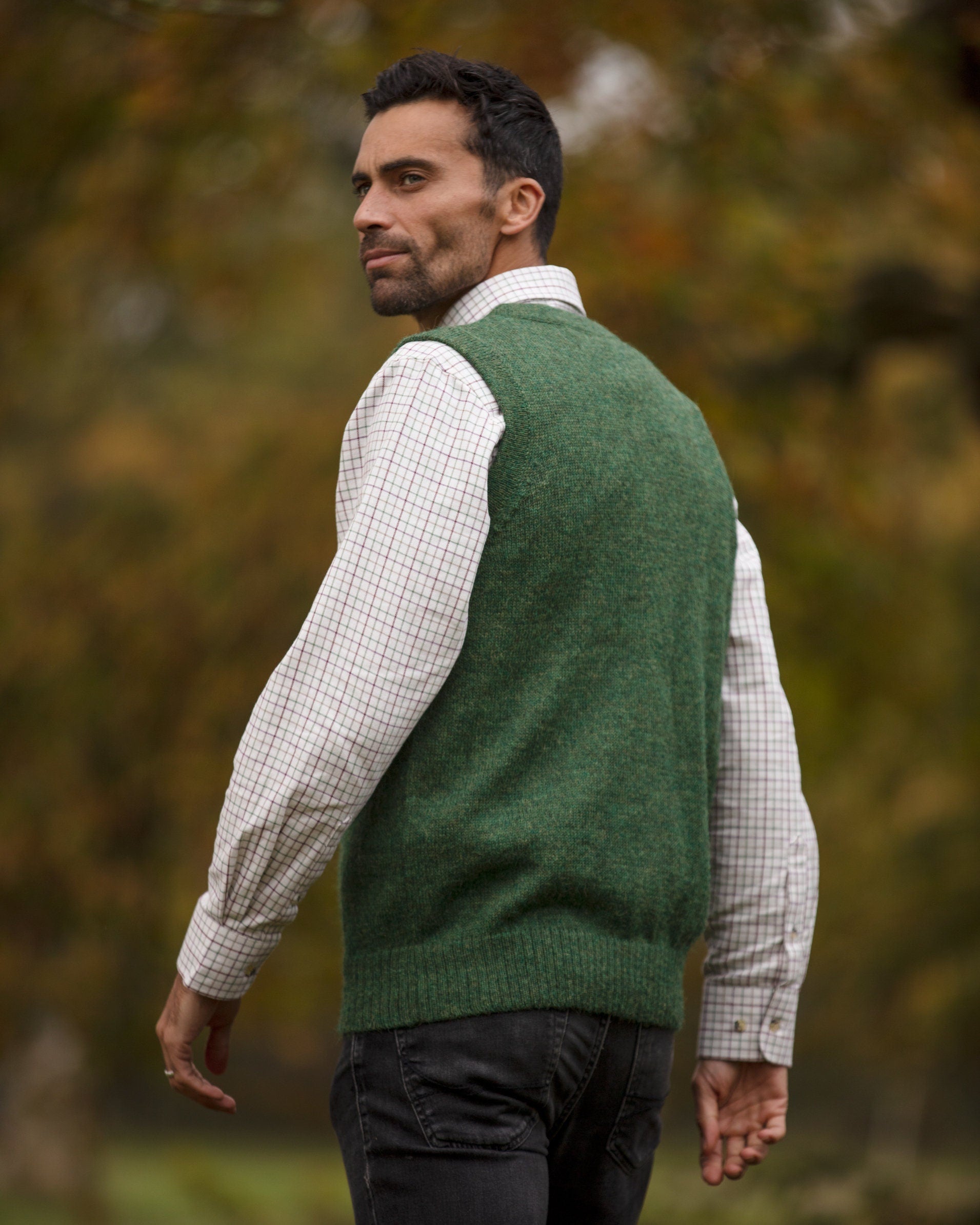 Vest waistcoat 100% alpaca wool knitted men's woollen pullover alpaca fibre knit, warm natural fibres, eco friendly gift PLASTIC FREE
