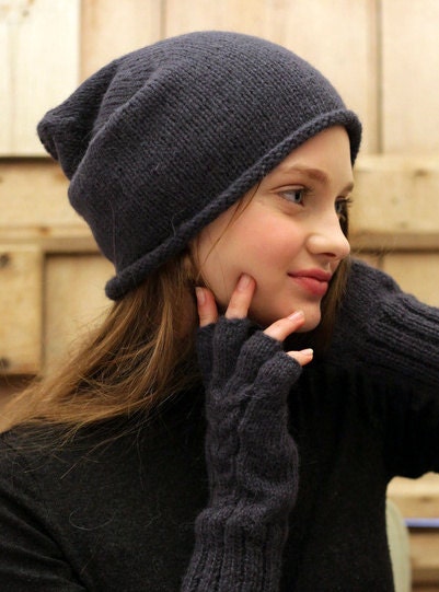 Alpaca Slouch Beanie Hand knitted, 100% Alpaca Wool Toque, Winter Alpaca Wool Slouchy Hat, Ethical, Plastic Free, Fair trade gift, Mamacha
